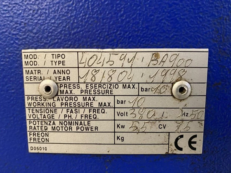 Airpress BA 900 5.5 kW 10 Bar 822 L / min Elektrische Zuigercompressor - Kompresor za vazduh: slika 3 Airpress BA 900 5.5 kW 10 Bar 822 L / min Elektrische Zuigercompressor - Kompresor za vazduh: slika 3