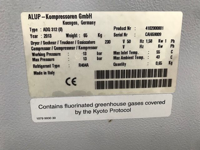 Alup ADQ 312 Luchtdroger 5.200 L/min. 13 Bar - Kompresor za vazduh: slika 3 Alup ADQ 312 Luchtdroger 5.200 L/min. 13 Bar - Kompresor za vazduh: slika 3