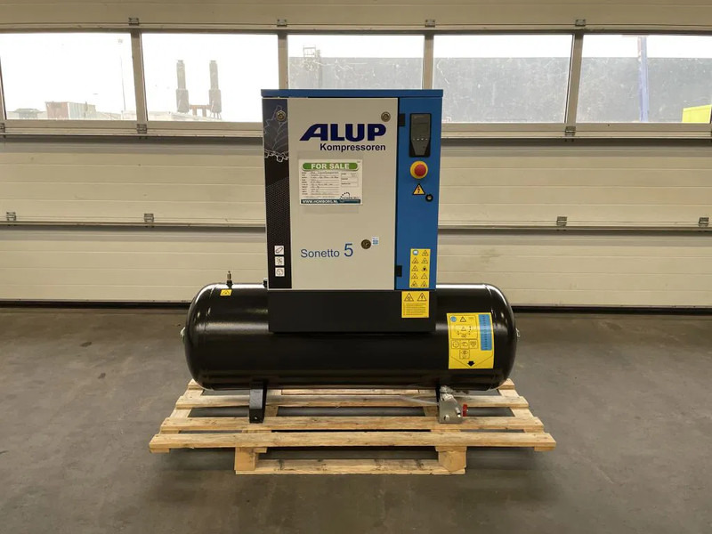 Alup Sonetto 5 - 200 Elektrische Schroefcompressor 4 kW 470 L/Min 10 Bar op ketel - Kompresor za vazduh: slika 1 Alup Sonetto 5 - 200 Elektrische Schroefcompressor 4 kW 470 L/Min 10 Bar op ketel - Kompresor za vazduh: slika 1