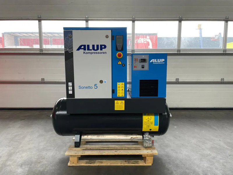 Alup Sonetto 5 + 200 Elektrische Schroefcompressor 4 kW 470 L / min 10 Bar met droger en ketel - Kompresor za vazduh: slika 1 Alup Sonetto 5 + 200 Elektrische Schroefcompressor 4 kW 470 L / min 10 Bar met droger en ketel - Kompresor za vazduh: slika 1