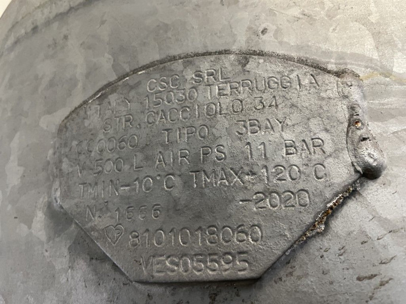 Atlas-Copco 500 Liter Gegalvaniseerde Verticale luchtketel 11 Bar (1 stuks) - Kompresor za vazduh: slika 5 Atlas-Copco 500 Liter Gegalvaniseerde Verticale luchtketel 11 Bar (1 stuks) - Kompresor za vazduh: slika 5