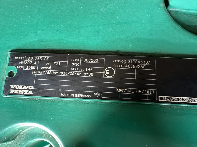 Set generatora Atlas-Copco QAS 200 Volvo Leroy Somer 220 kVA Silent Rental generatorset: slika 10