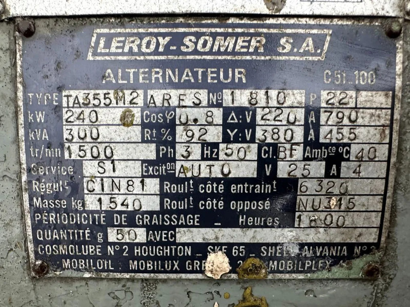 Baudouin Leroy Somer 300 kVA noodstroom generatorset ex Emergency - Set generatora: slika 4 Baudouin Leroy Somer 300 kVA noodstroom generatorset ex Emergency - Set generatora: slika 4