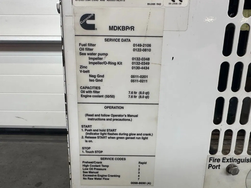 Cummins Onan MDKBP Kubota 4 cilinder Diesel 13.5 kVA Marine Silent generatorset - Set generatora: slika 5 Cummins Onan MDKBP Kubota 4 cilinder Diesel 13.5 kVA Marine Silent generatorset - Set generatora: slika 5