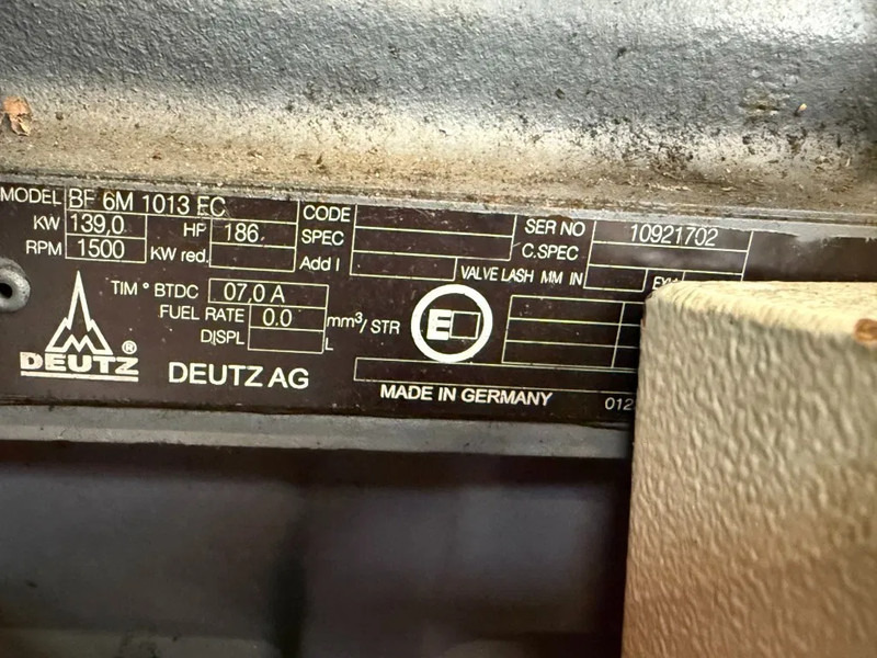 Deutz BF6M 1013 EC 139 kW 186 PK Diesel Motor Engine - Motor za Oprema za rukovanje materijalima: slika 3 Deutz BF6M 1013 EC 139 kW 186 PK Diesel Motor Engine - Motor za Oprema za rukovanje materijalima: slika 3