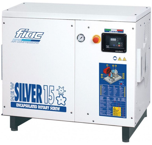 Fiac NewSilver 15 1430 L / min 11 kW 10 Bar Elektrische Schroefcompressor Nieuw ! - Kompresor za vazduh: slika 1 Fiac NewSilver 15 1430 L / min 11 kW 10 Bar Elektrische Schroefcompressor Nieuw ! - Kompresor za vazduh: slika 1