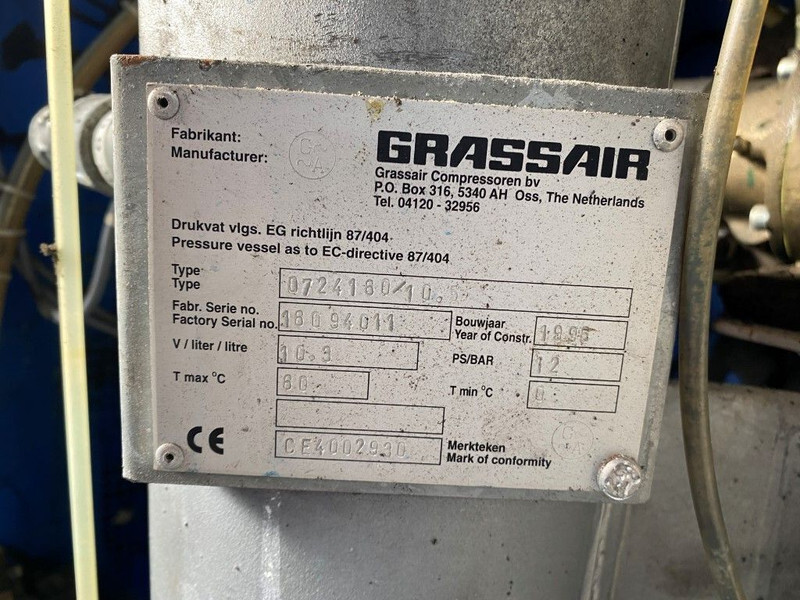 Kompresor za vazduh Grassair WIS 11.7 Silent 4 kW 550 L / min 12 Bar Schroefcompressor: slika 8 Kompresor za vazduh Grassair WIS 11.7 Silent 4 kW 550 L / min 12 Bar Schroefcompressor: slika 8