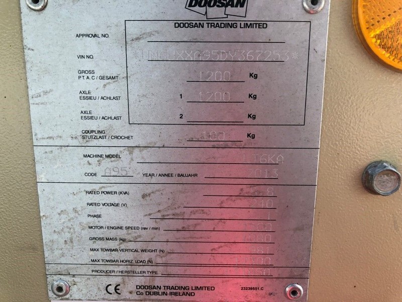 Ingersoll Rand Kubota LT6KA 9 meter light tower generator - Toranj za osvetljenje: slika 5 Ingersoll Rand Kubota LT6KA 9 meter light tower generator - Toranj za osvetljenje: slika 5