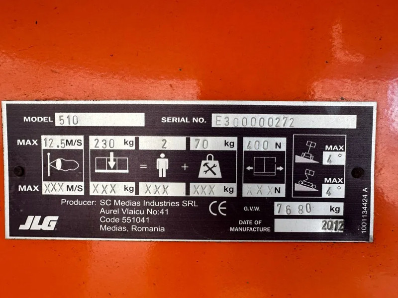 JLG 510 AJ Deutz Diesel 17.8 meter Knikarm Hoogwerker - Zglobna platforma: slika 3 JLG 510 AJ Deutz Diesel 17.8 meter Knikarm Hoogwerker - Zglobna platforma: slika 3