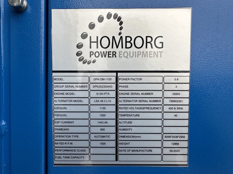 Mitsubishi S12H-PTA Leroy Somer 1100 kVA Supersilent generatorset in 20 ft container New ! - Set generatora: slika 4 Mitsubishi S12H-PTA Leroy Somer 1100 kVA Supersilent generatorset in 20 ft container New ! - Set generatora: slika 4