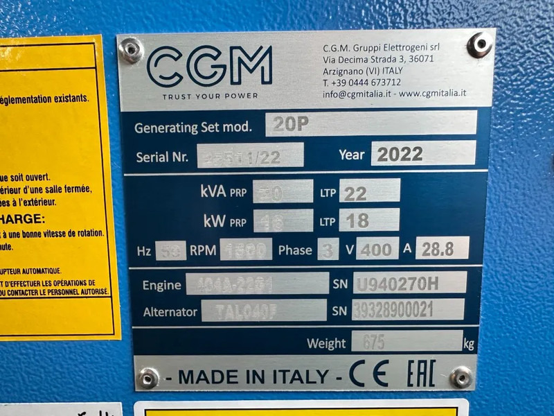 Perkins Leroy Somer 22 kVA Silent noodstroom systeem generatorset NSA ATS New ! - Set generatora: slika 3 Perkins Leroy Somer 22 kVA Silent noodstroom systeem generatorset NSA ATS New ! - Set generatora: slika 3