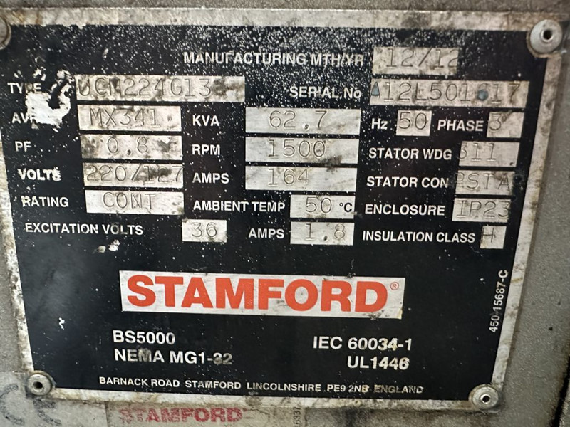 Stamford UCM224G13 Geneartordeel 62 kVA Alternator - Set generatora: slika 3 Stamford UCM224G13 Geneartordeel 62 kVA Alternator - Set generatora: slika 3