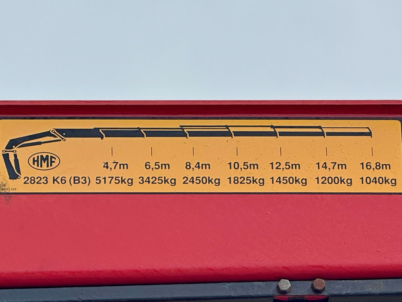 Istovarivač, Kamion sa dizalicom DAF CF 85.380 * HMF 2823 K6 (B3) + FUNK * 8x4 * TOP: slika 8