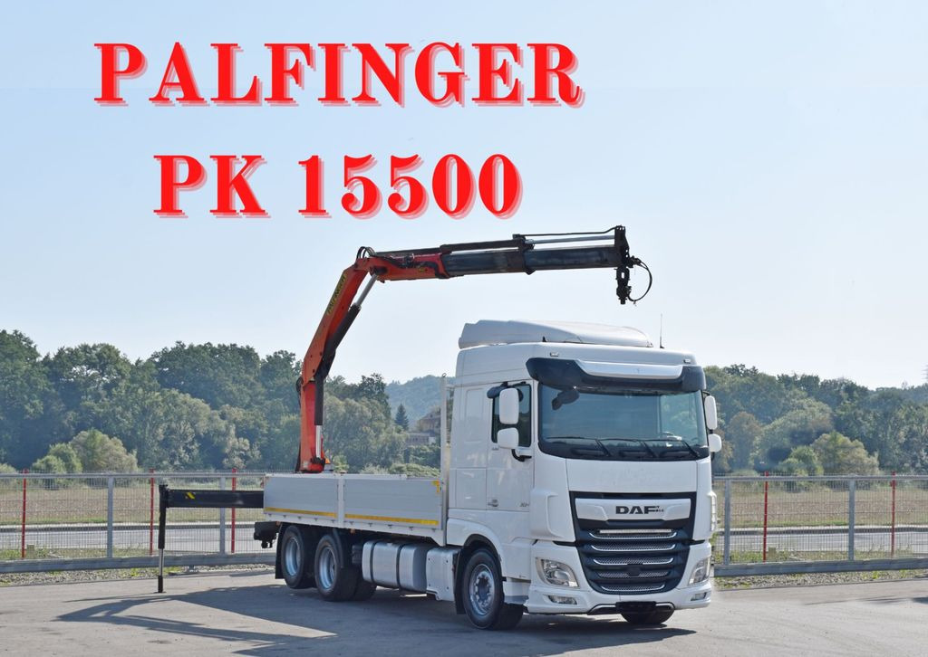 DAF XF 530 Pritsche 6,30 m + PK 15500 * TOPZUSTAND DAF XF 530 Pritsche 6,30 m + PK 15500 * TOPZUSTAND - Kamion sa dizalicom: slika 1 DAF XF 530 Pritsche 6,30 m + PK 15500 * TOPZUSTAND DAF XF 530 Pritsche 6,30 m + PK 15500 * TOPZUSTAND - Kamion sa dizalicom: slika 1