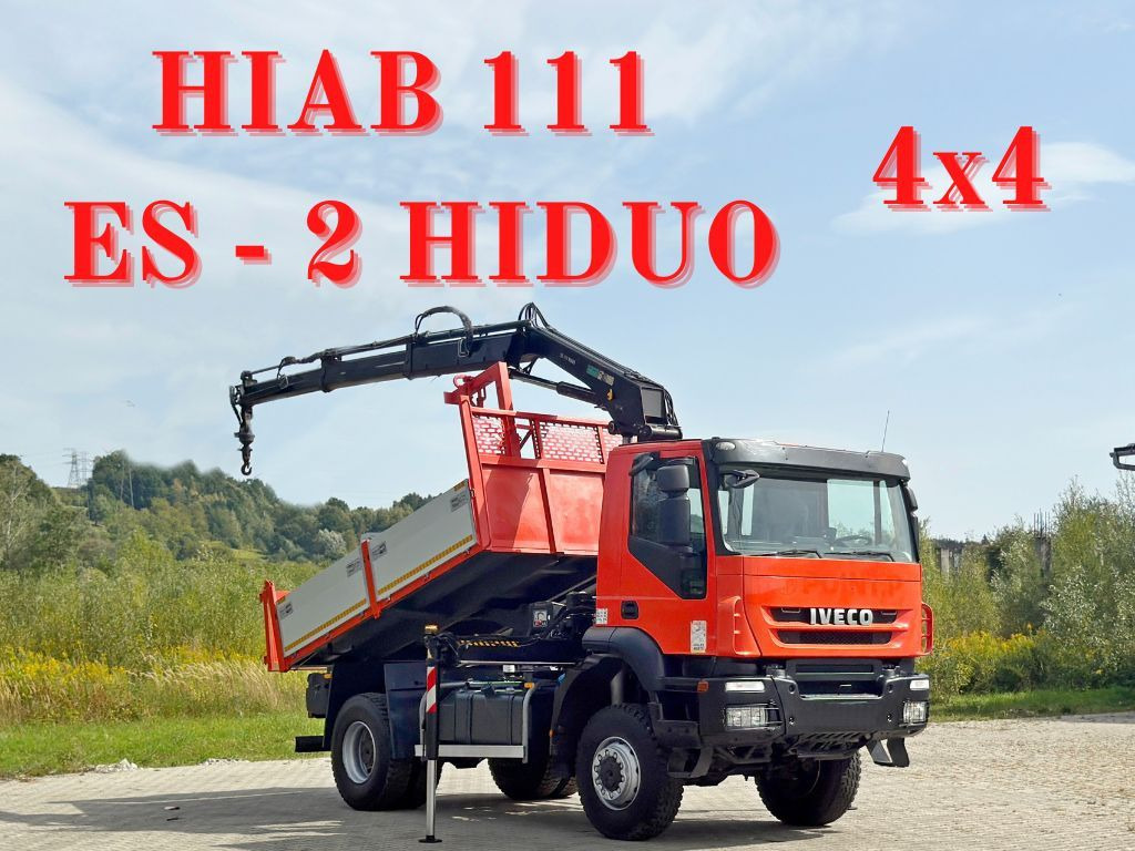 Iveco TRAKKER 190T36 * HIAB 111 ES-2 HIDUO * 4x4 * TOP - Kamion sa dizalicom: slika 1 Iveco TRAKKER 190T36 * HIAB 111 ES-2 HIDUO * 4x4 * TOP - Kamion sa dizalicom: slika 1