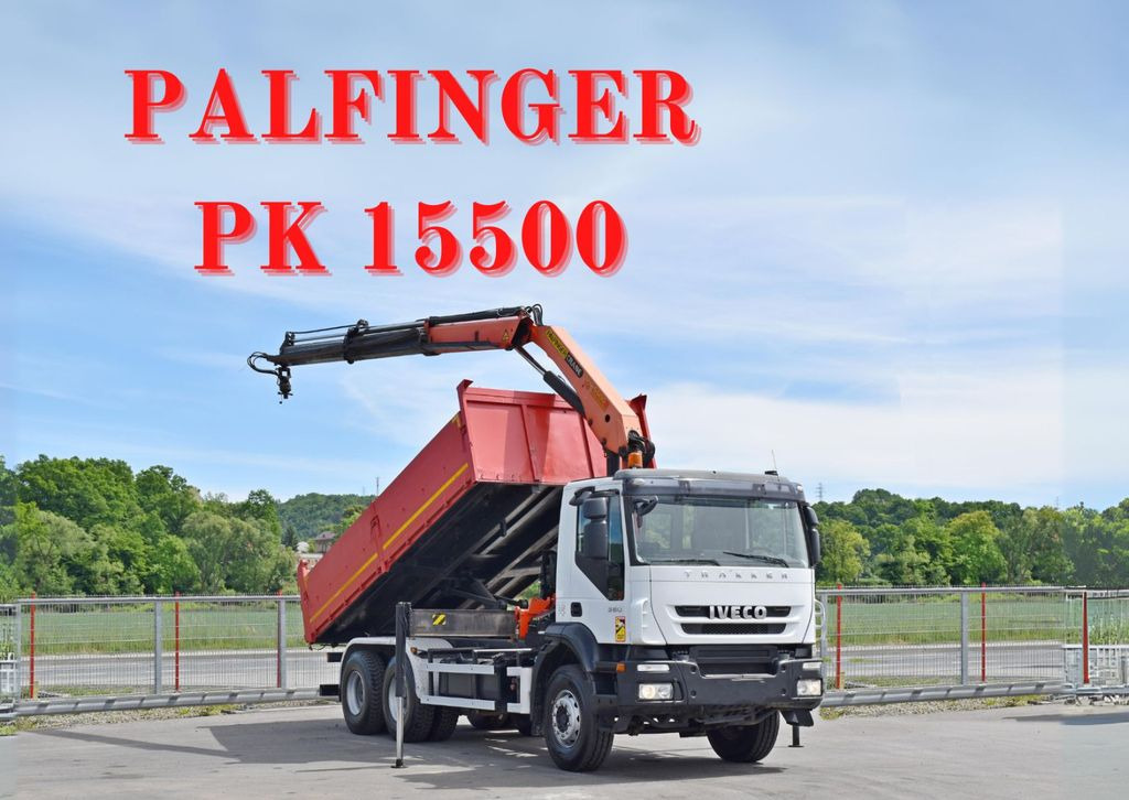 Iveco TRAKKER 360 * Kipper 5,60m* KRAN /FUNK * 6x4 - Kamion sa dizalicom, Istovarivač: slika 1 Iveco TRAKKER 360 * Kipper 5,60m* KRAN /FUNK * 6x4 - Kamion sa dizalicom, Istovarivač: slika 1