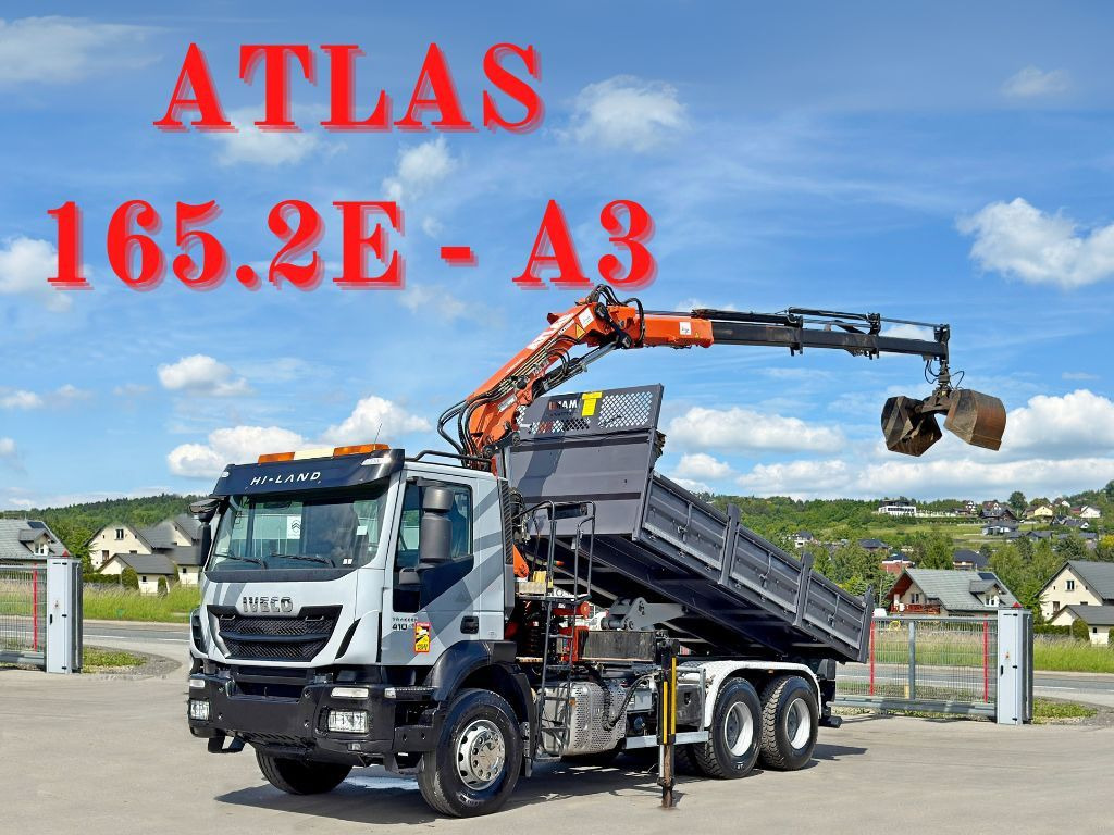 Iveco TRAKKER 410*Kipper 5,20m*ATLAS 165.2E * FUNK/6x4 Iveco TRAKKER 410*Kipper 5,20m*ATLAS 165.2E * FUNK/6x4 - Kamion sa dizalicom, Istovarivač: slika 1 Iveco TRAKKER 410*Kipper 5,20m*ATLAS 165.2E * FUNK/6x4 Iveco TRAKKER 410*Kipper 5,20m*ATLAS 165.2E * FUNK/6x4 - Kamion sa dizalicom, Istovarivač: slika 1