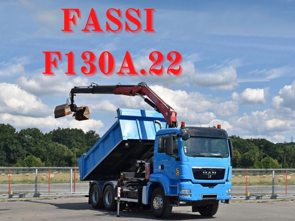 MAN TGS 26.400 Kipper 4,60m*PK F130A.22 + FUNK/6x4 MAN TGS 26.400 Kipper 4,60m*FASSI F130A.22 +FUNK/6x4 - Istovarivač, Kamion sa dizalicom: slika 1 MAN TGS 26.400 Kipper 4,60m*PK F130A.22 + FUNK/6x4 MAN TGS 26.400 Kipper 4,60m*FASSI F130A.22 +FUNK/6x4 - Istovarivač, Kamion sa dizalicom: slika 1