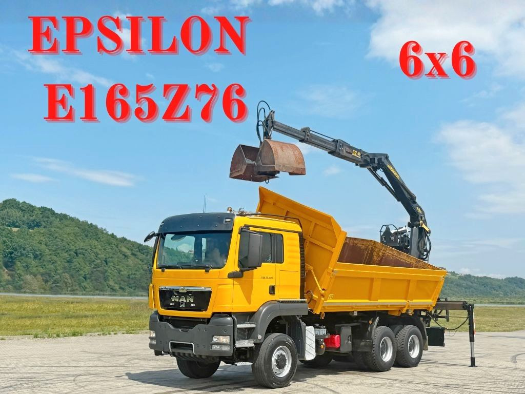 MAN TGS 33.480*KIPPER 5,10m * EPSILON E165Z76* 6x6 MAN TGS 33.480*KIPPER 5,10m * EPSILON E165Z76* 6x6 - Kamion sa dizalicom, Istovarivač: slika 1 MAN TGS 33.480*KIPPER 5,10m * EPSILON E165Z76* 6x6 MAN TGS 33.480*KIPPER 5,10m * EPSILON E165Z76* 6x6 - Kamion sa dizalicom, Istovarivač: slika 1