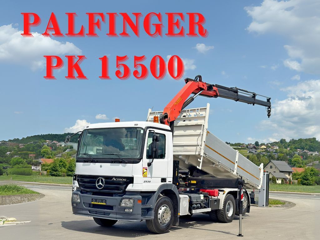 Mercedes-Benz ACTROS 2536* KIPPER 5,30m * PK 15500 + FUNK* TOP - Istovarivač, Kamion sa dizalicom: slika 1 Mercedes-Benz ACTROS 2536* KIPPER 5,30m * PK 15500 + FUNK* TOP - Istovarivač, Kamion sa dizalicom: slika 1