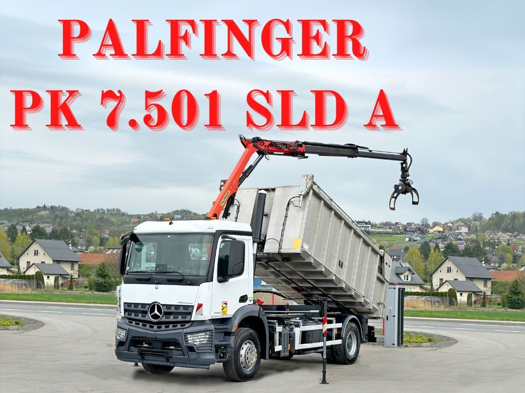 Mercedes-Benz AROCS 1830* KIPPER 5,00m * PK 7.501 SLD A + FUNK - Istovarivač, Kamion sa dizalicom: slika 1 Mercedes-Benz AROCS 1830* KIPPER 5,00m * PK 7.501 SLD A + FUNK - Istovarivač, Kamion sa dizalicom: slika 1