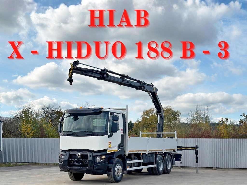 Renault C 380* HIAB X-HIDUO 188 B-3/FUNK*6x4 - Kamion sa dizalicom: slika 1 Renault C 380* HIAB X-HIDUO 188 B-3/FUNK*6x4 - Kamion sa dizalicom: slika 1