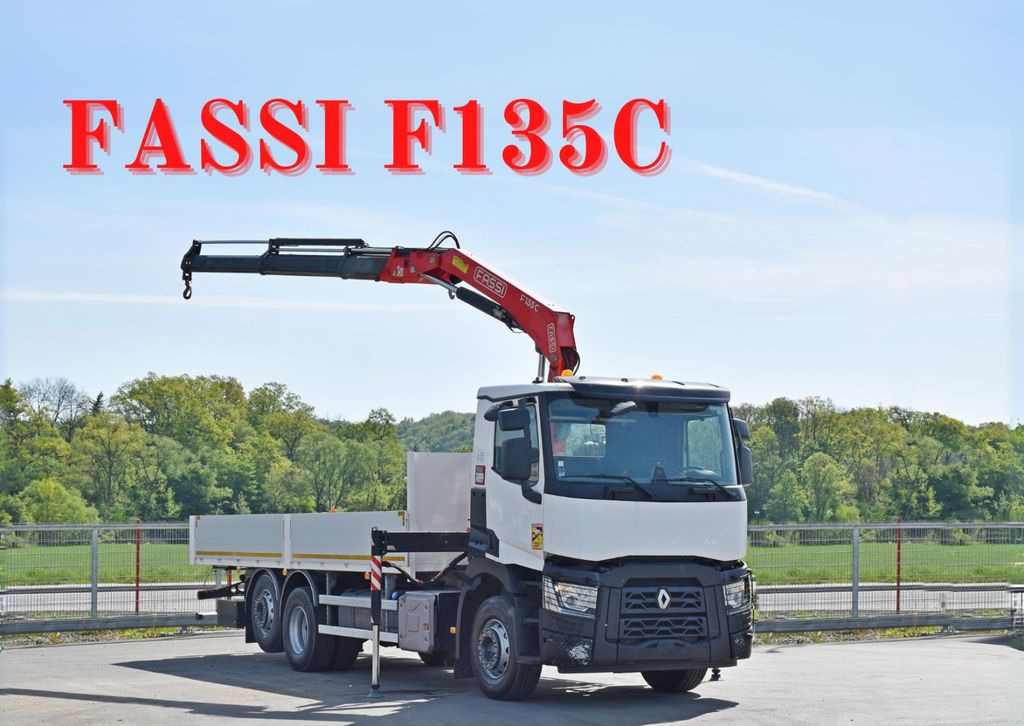 Renault C 380 * PRITSCHE 7,05 m* FASSI F 135C + FUNK - Kamion sa dizalicom: slika 1 Renault C 380 * PRITSCHE 7,05 m* FASSI F 135C + FUNK - Kamion sa dizalicom: slika 1