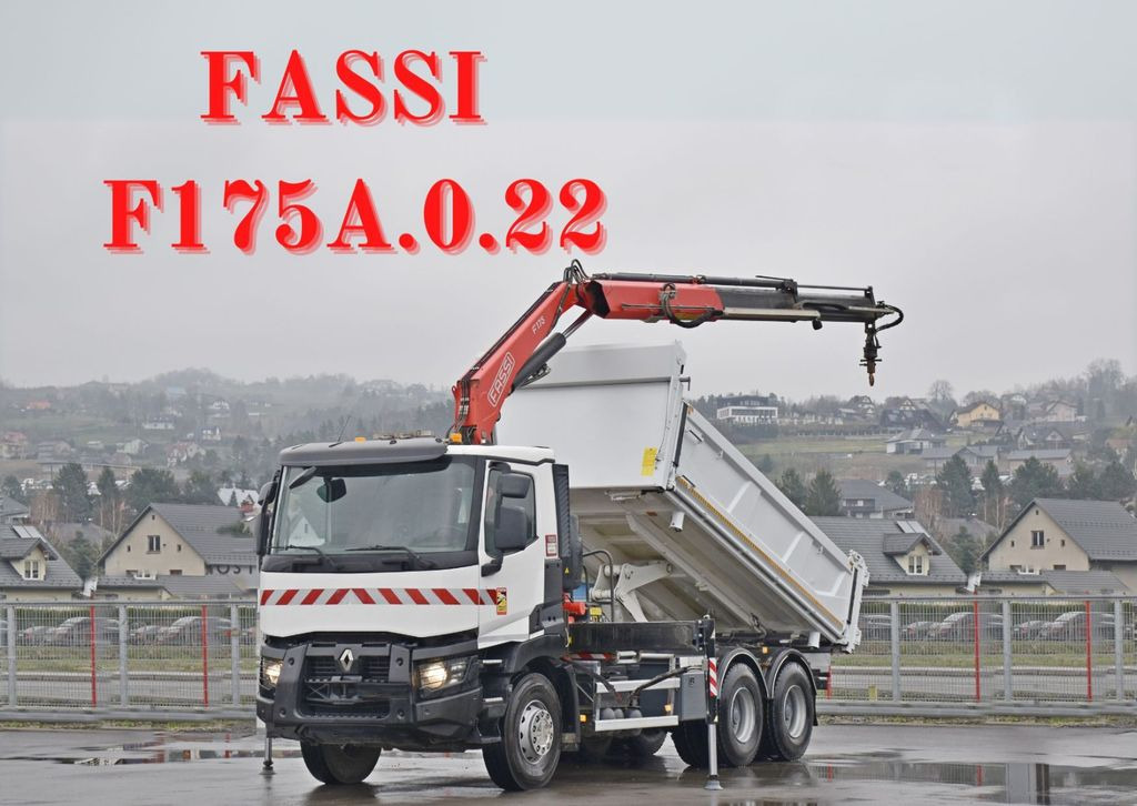 Renault C380 *KIPPER 5,10 m* FASSI F175A.0.22+FUNK /6x4 - Istovarivač, Kamion sa dizalicom: slika 1 Renault C380 *KIPPER 5,10 m* FASSI F175A.0.22+FUNK /6x4 - Istovarivač, Kamion sa dizalicom: slika 1