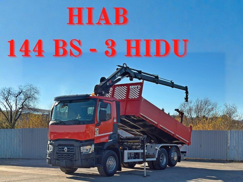 Renault C430 * HIAB 144 BS - 3 HIDUO+ FUNK/ 6x2 - Kamion sa dizalicom: slika 1 Renault C430 * HIAB 144 BS - 3 HIDUO+ FUNK/ 6x2 - Kamion sa dizalicom: slika 1
