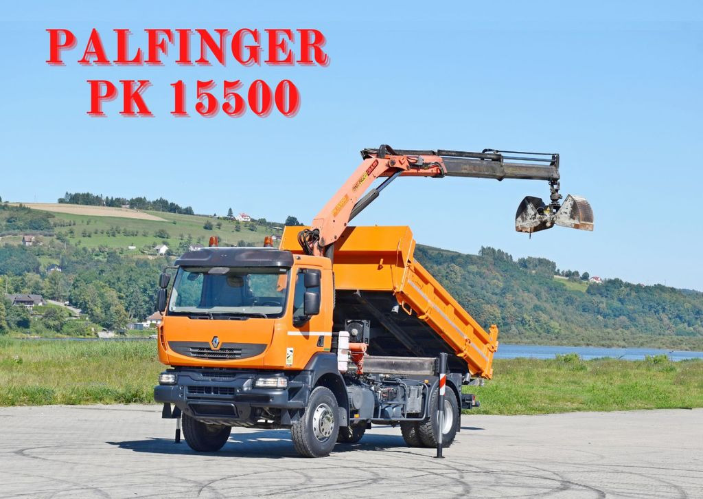 Renault KERAX 370 DXI* KIPPER 3,70m *PK 15500 + FUNK*TOP - Istovarivač, Kamion sa dizalicom: slika 1 Renault KERAX 370 DXI* KIPPER 3,70m *PK 15500 + FUNK*TOP - Istovarivač, Kamion sa dizalicom: slika 1