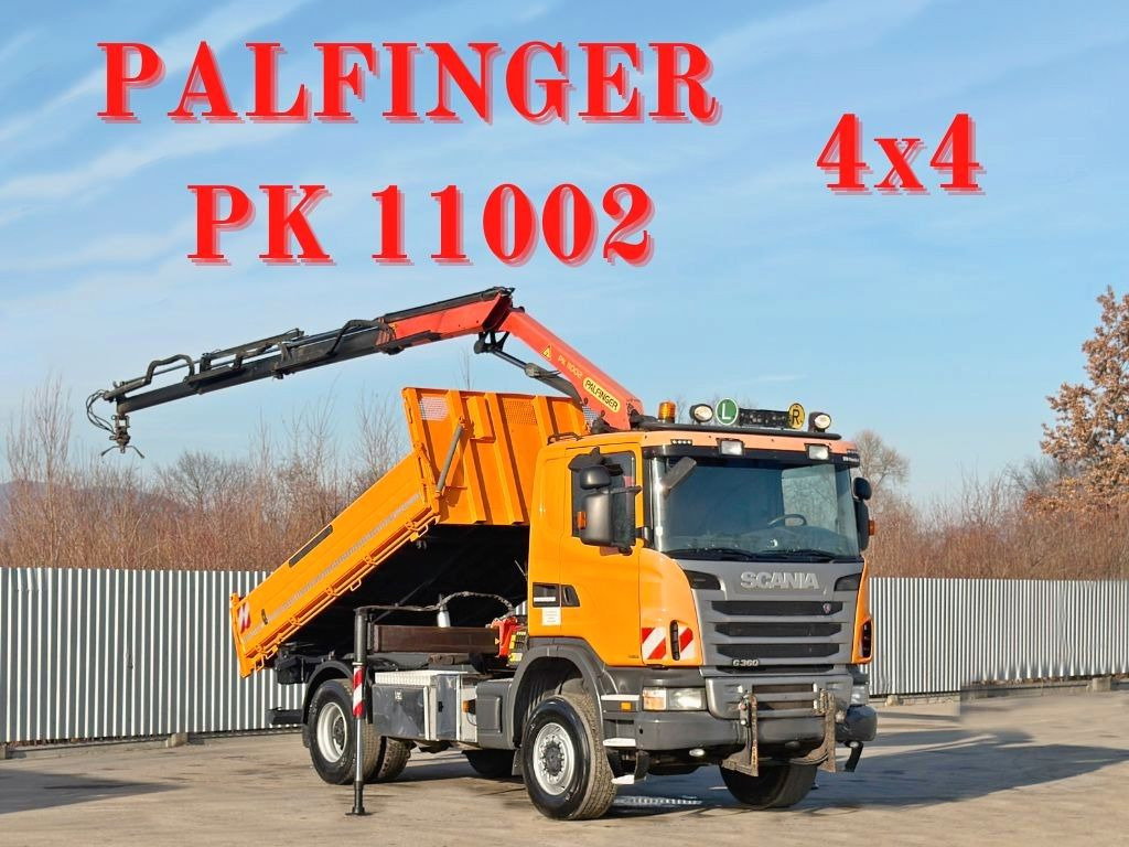 Scania G 360 * KIPPER 4,15m * PALFINGER PK 11002/ 4x4 - Kamion sa dizalicom: slika 1 Scania G 360 * KIPPER 4,15m * PALFINGER PK 11002/ 4x4 - Kamion sa dizalicom: slika 1