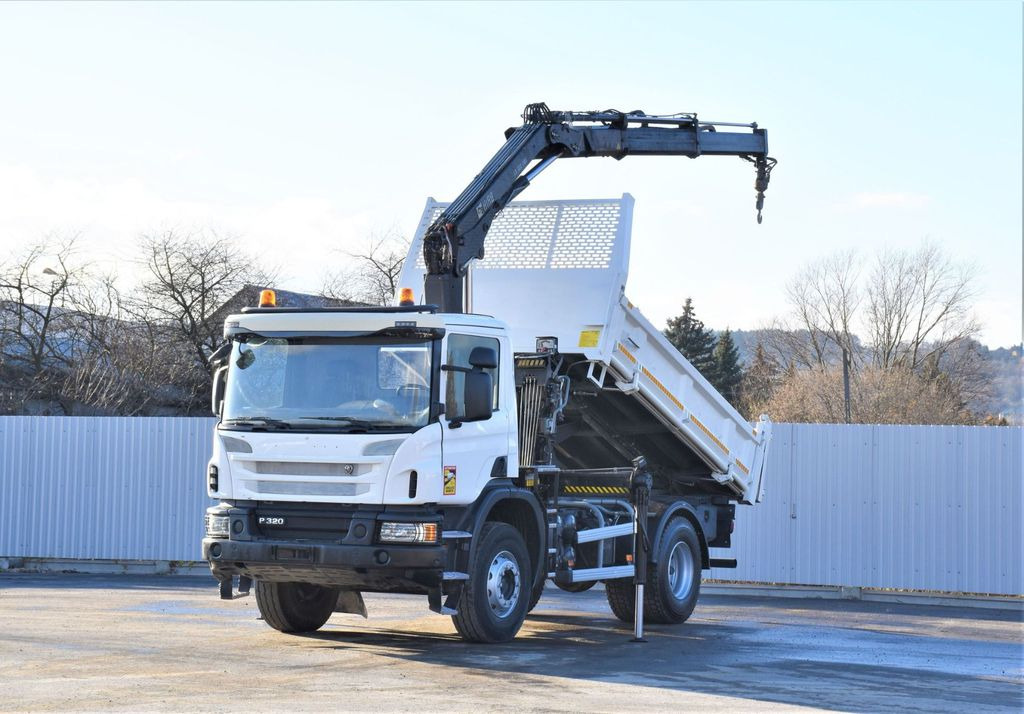 Scania P320 Kipper 3,90m *BORDMATIC*HIAB 122B-2DUO* TOP - Kamion sa dizalicom, Istovarivač: slika 2 Scania P320 Kipper 3,90m *BORDMATIC*HIAB 122B-2DUO* TOP - Kamion sa dizalicom, Istovarivač: slika 2