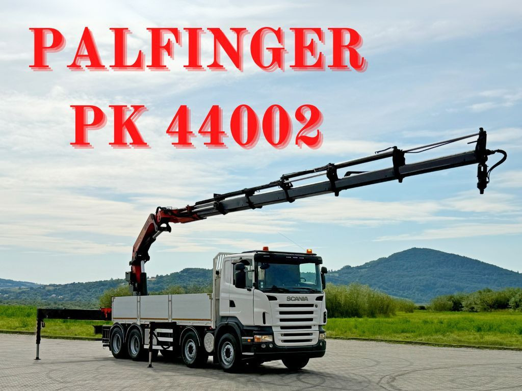 Scania R 420 PRITSCHE 6,47 m * PK 44002/FUNK * 8x4 /TOP - Kamion sa dizalicom: slika 1 Scania R 420 PRITSCHE 6,47 m * PK 44002/FUNK * 8x4 /TOP - Kamion sa dizalicom: slika 1