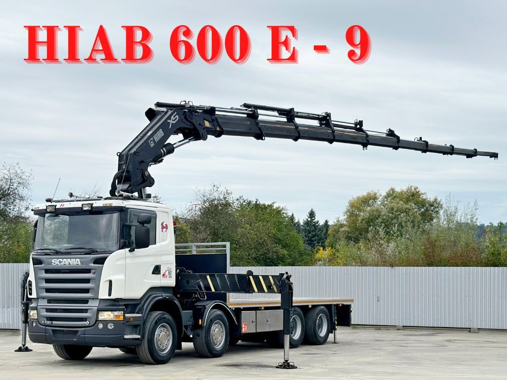 Scania R 620*PLATFORM 6,45m*HIAB 600 E - 9 + FUNK / 8x4 - Kamion sa dizalicom: slika 1 Scania R 620*PLATFORM 6,45m*HIAB 600 E - 9 + FUNK / 8x4 - Kamion sa dizalicom: slika 1