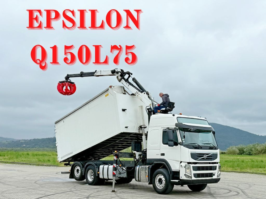 Volvo FM 420 Kipper 6,20 m * EPSILON Q150L75 *TOP - Istovarivač, Kamion sa dizalicom: slika 1 Volvo FM 420 Kipper 6,20 m * EPSILON Q150L75 *TOP - Istovarivač, Kamion sa dizalicom: slika 1
