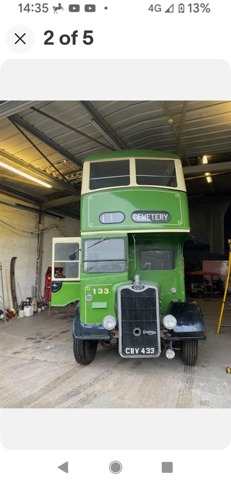 1949 Guy Arab back loader, half cab double decker - Autobus na sprat: slika 2 1949 Guy Arab back loader, half cab double decker - Autobus na sprat: slika 2