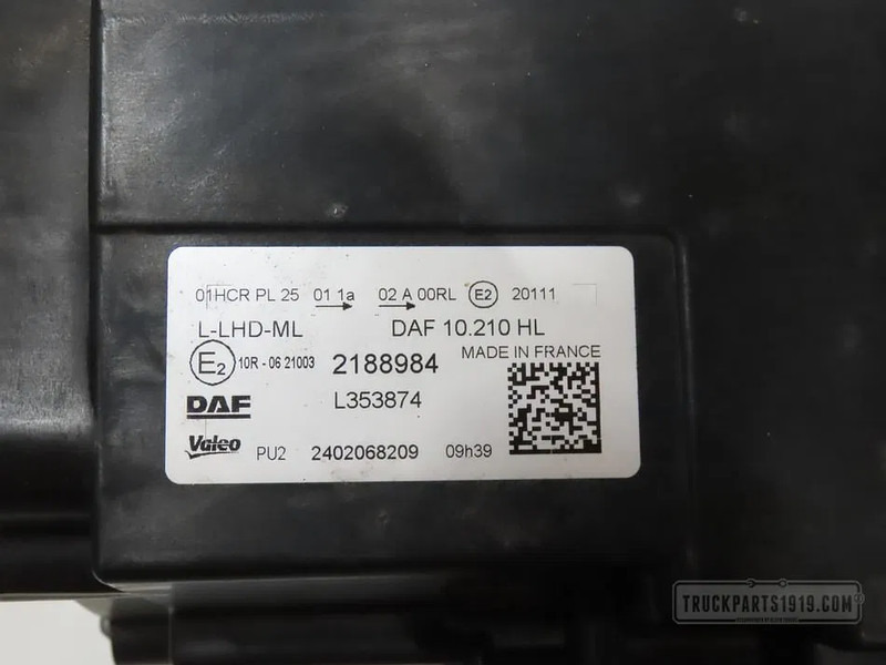 DAF 2188984 Koplamp Li. XG - Prednja svetla za Kamion: slika 3 DAF 2188984 Koplamp Li. XG - Prednja svetla za Kamion: slika 3