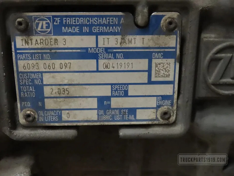 DAF 2189382 | Versnellingsbak 12TX2211TD - Menjač za Kamion: slika 4 DAF 2189382 | Versnellingsbak 12TX2211TD - Menjač za Kamion: slika 4