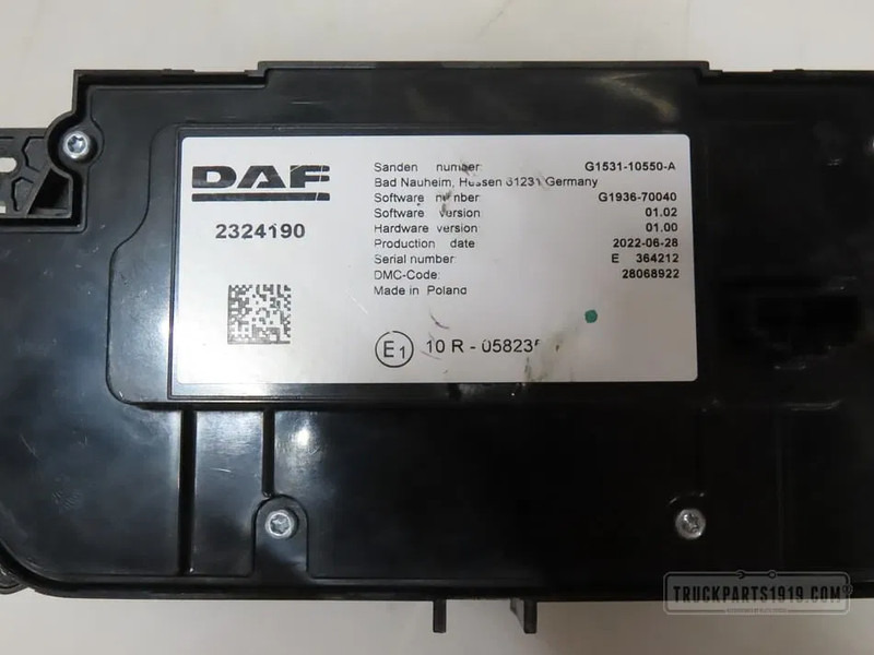 DAF 2324190 Klimaatregeling paneel - Komandna tabla za Kamion: slika 2 DAF 2324190 Klimaatregeling paneel - Komandna tabla za Kamion: slika 2