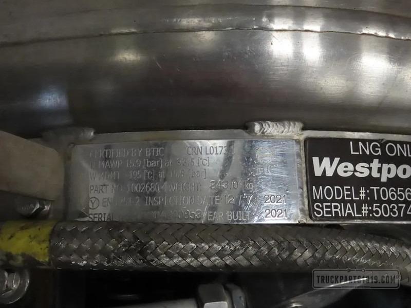 Volvo 23952072 LNG tank 565L Volvo - Rezervoar za gorivo za Kamion: slika 3 Volvo 23952072 LNG tank 565L Volvo - Rezervoar za gorivo za Kamion: slika 3