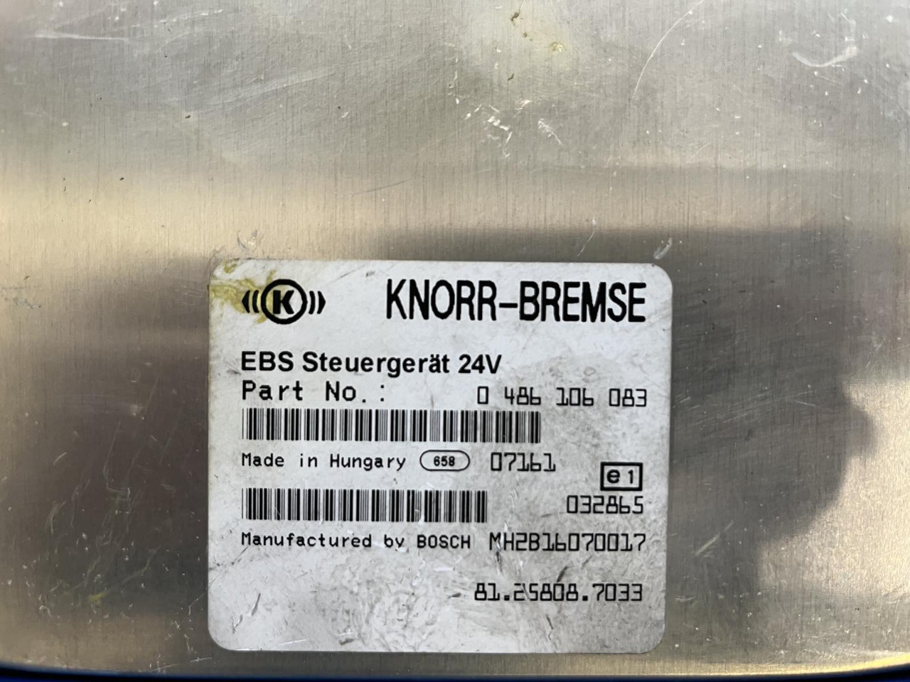 EBS ELECTRONICS BRAKE MAN TGA-TGX - Upravljačka jedinica za Kamion: slika 3 EBS ELECTRONICS BRAKE MAN TGA-TGX - Upravljačka jedinica za Kamion: slika 3