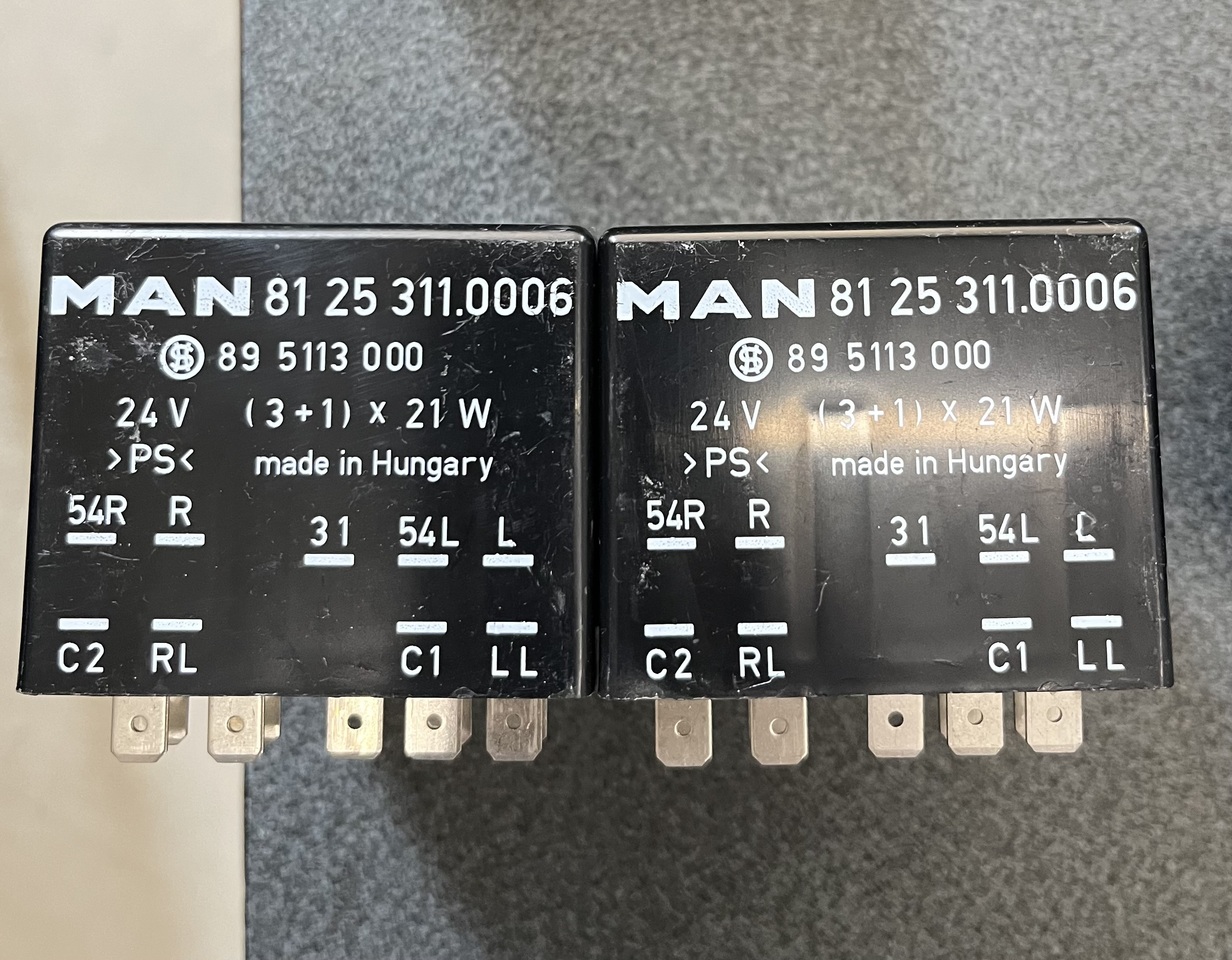 FLASHING-WIPING PULSE UNIT MAN F90,F2000 - Električni sistem za Kamion: slika 5 FLASHING-WIPING PULSE UNIT MAN F90,F2000 - Električni sistem za Kamion: slika 5