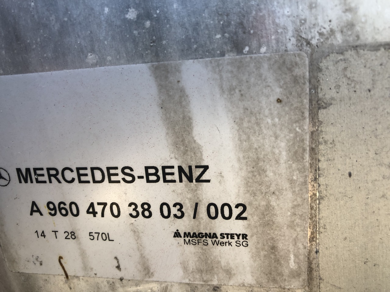 Rezervoar za gorivo za Kamion MERCEDES-BENZ,MAN ACTROS MP4,TGA,TGX: slika 12