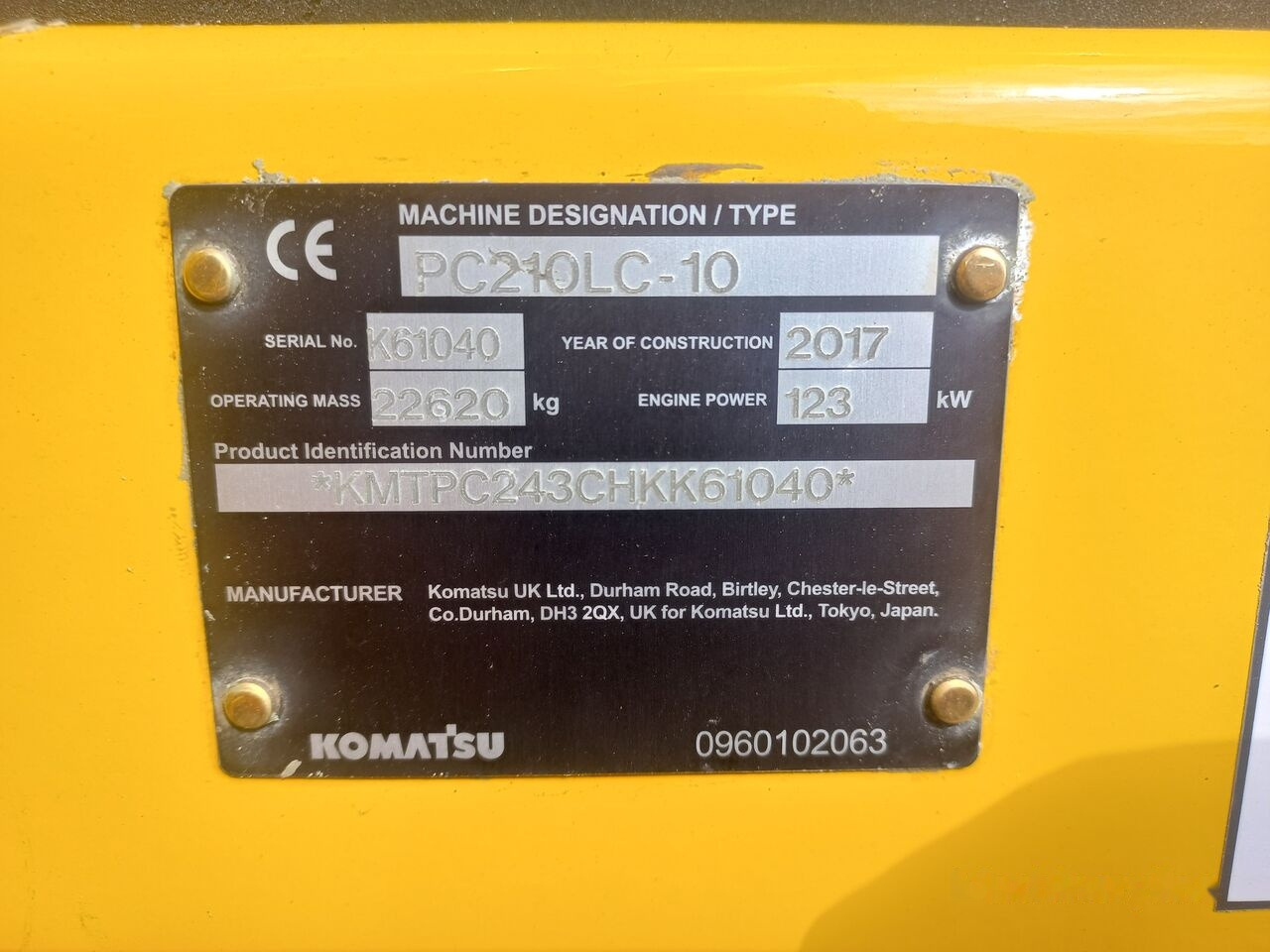Komatsu Komatsu PC 210LC-10 Komatsu Komatsu PC 210LC-10: slika 16