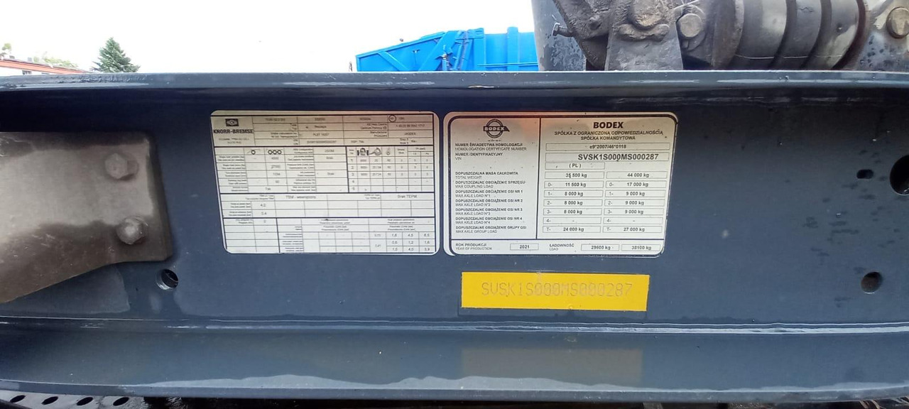 Naczepa wywrotka BODEX - Poluprikolica istovarivača: slika 5 Naczepa wywrotka BODEX - Poluprikolica istovarivača: slika 5