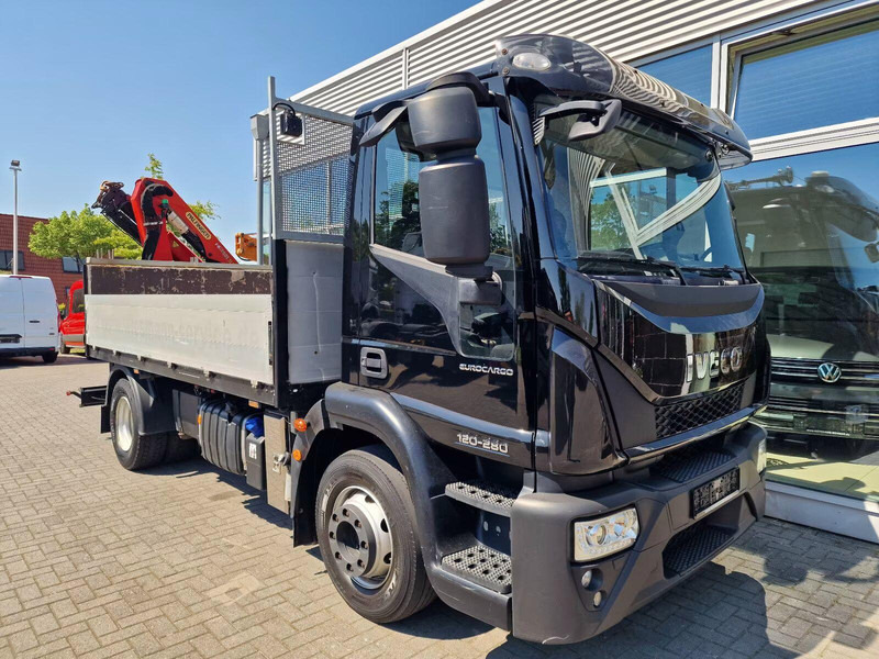 Iveco EuroCargo 120-280 - Flatbed truck + crane - Kamion sa tovarnim sandukom, Kamion sa dizalicom: slika 2 Iveco EuroCargo 120-280 - Flatbed truck + crane - Kamion sa tovarnim sandukom, Kamion sa dizalicom: slika 2