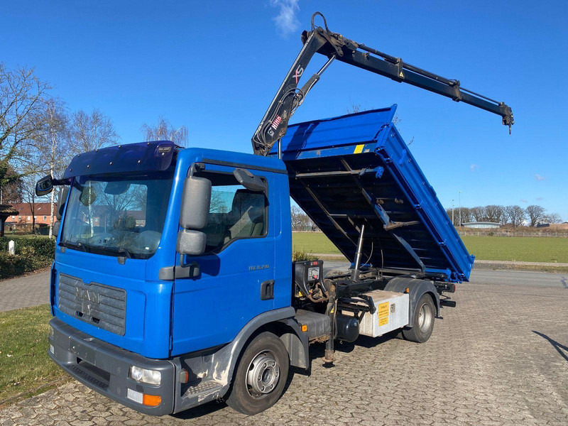 MAN TGL 8.210 M Tipper + Crane Hiab - Istovarivač, Kamion sa dizalicom: slika 1 MAN TGL 8.210 M Tipper + Crane Hiab - Istovarivač, Kamion sa dizalicom: slika 1
