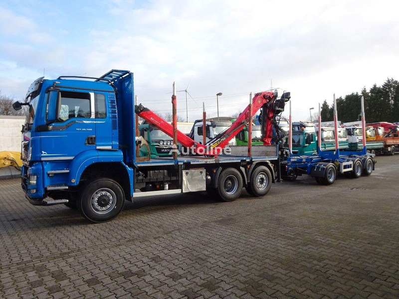 MAN TGS 28.500 6x4 Log truck + Crane Epsilon + Trailer - Šticar, Kamion sa dizalicom: slika 3 MAN TGS 28.500 6x4 Log truck + Crane Epsilon + Trailer - Šticar, Kamion sa dizalicom: slika 3