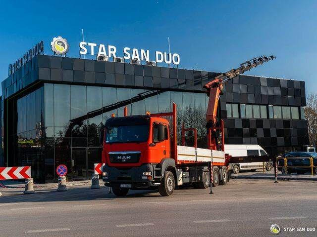 MAN TGS 35.400 PALFINGER PK 44002 WINCH TRIDEM KRAN - Kamion sa tovarnim sandukom, Kamion sa dizalicom: slika 1 MAN TGS 35.400 PALFINGER PK 44002 WINCH TRIDEM KRAN - Kamion sa tovarnim sandukom, Kamion sa dizalicom: slika 1