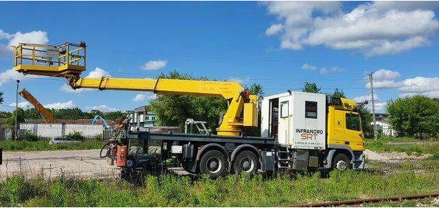 Mercedes-Benz 3344 SRT SCHÖRLING Road Rail Railway Zweiweg - Vazdušna platforma montirana na kamion: slika 1 Mercedes-Benz 3344 SRT SCHÖRLING Road Rail Railway Zweiweg - Vazdušna platforma montirana na kamion: slika 1